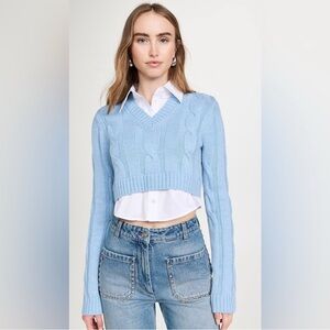 Staud Cropped Duke Sweater